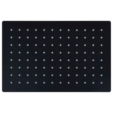 Regendouchekop rechthoekig 30x20 cm roestvrij staal zwart