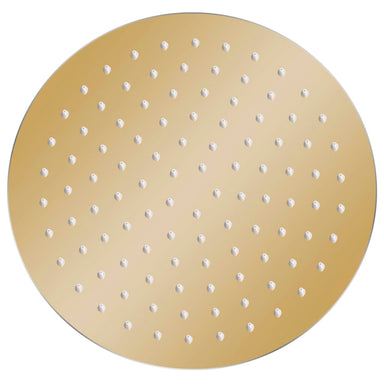 Regendouchekop rond 25 cm roestvrij staal goudkleurig