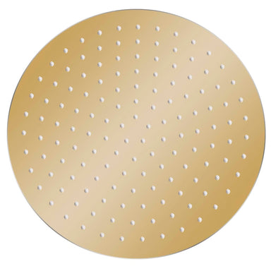 Regendouchekop rond 30 cm roestvrij staal goudkleurig