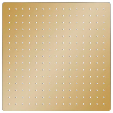 Regendouchekop vierkant 40x40 cm roestvrij staal goudkleurig