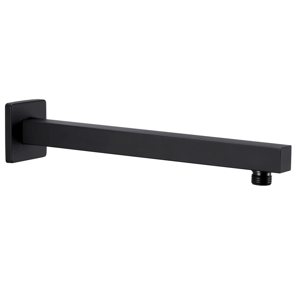 Douchearm vierkant 30 cm roestvrij staal 201 zwart