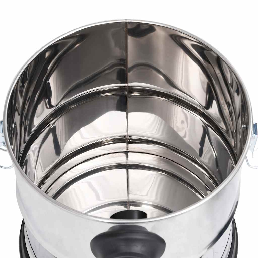 Asstofzuiger met HEPA filter 1200 W 20 L roestvrij staal