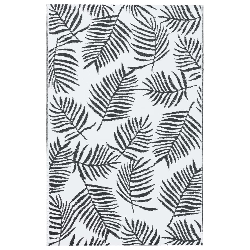 Buitenkleed ARAKIL 160x230 cm PP wit en zwart