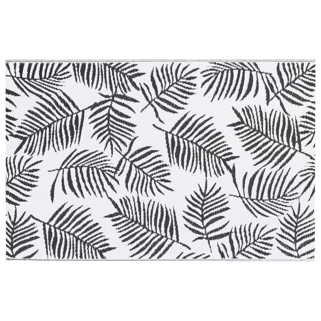 Buitenkleed ARAKIL 160x230 cm PP wit en zwart