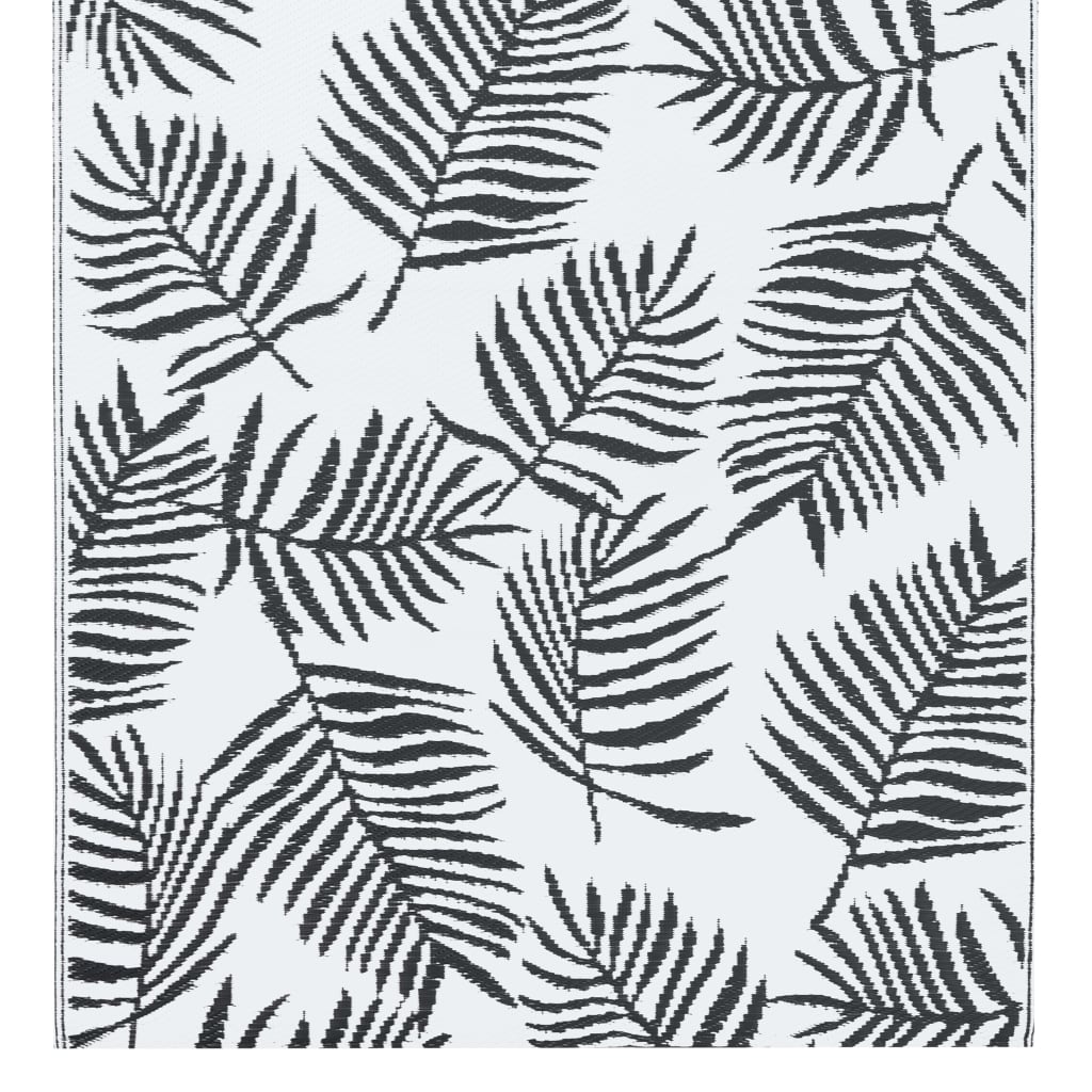 Buitenkleed ARAKIL 160x230 cm PP wit en zwart