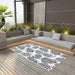 Buitenkleed ARAKIL 160x230 cm PP wit en zwart