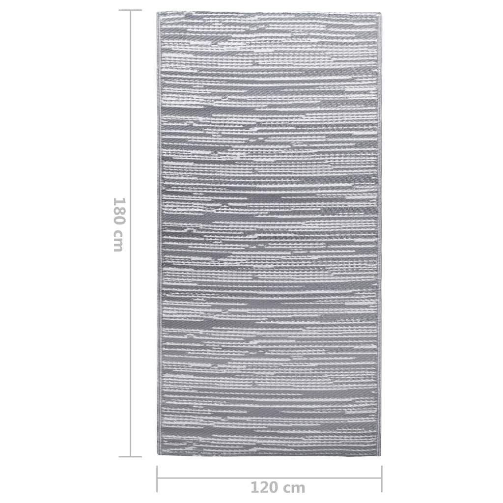 Buitenkleed ARAKIL 120x180 cm PP grijs