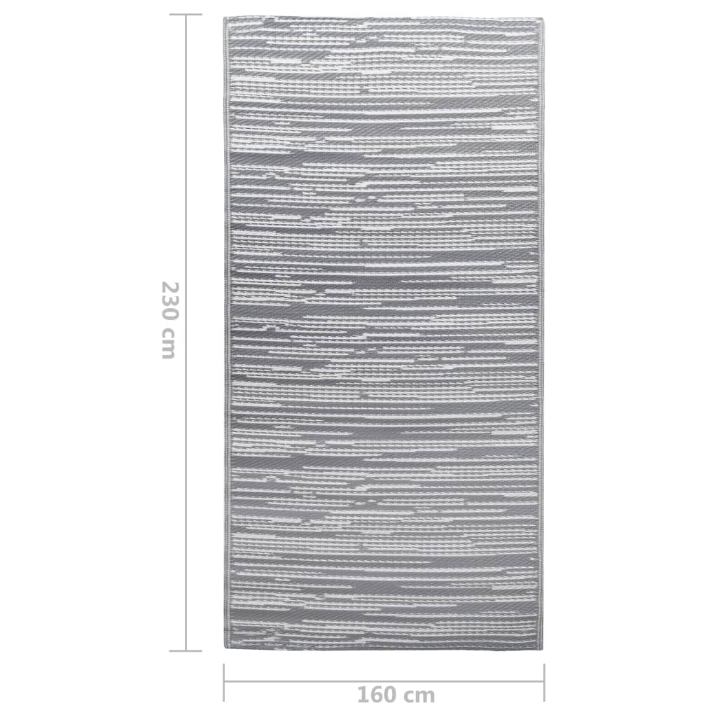 Buitenkleed ARAKIL 160x230 cm PP grijs
