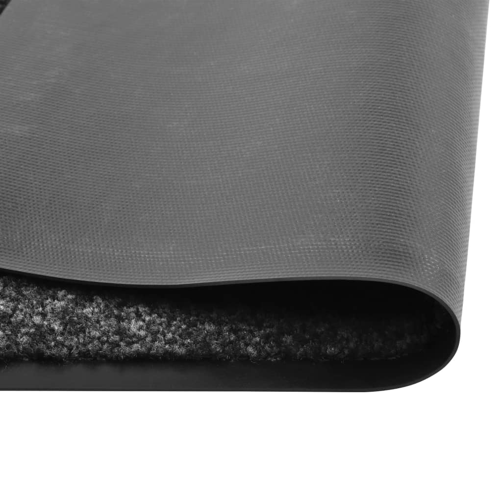 Deurmat wasbaar 90x150 cm zwart