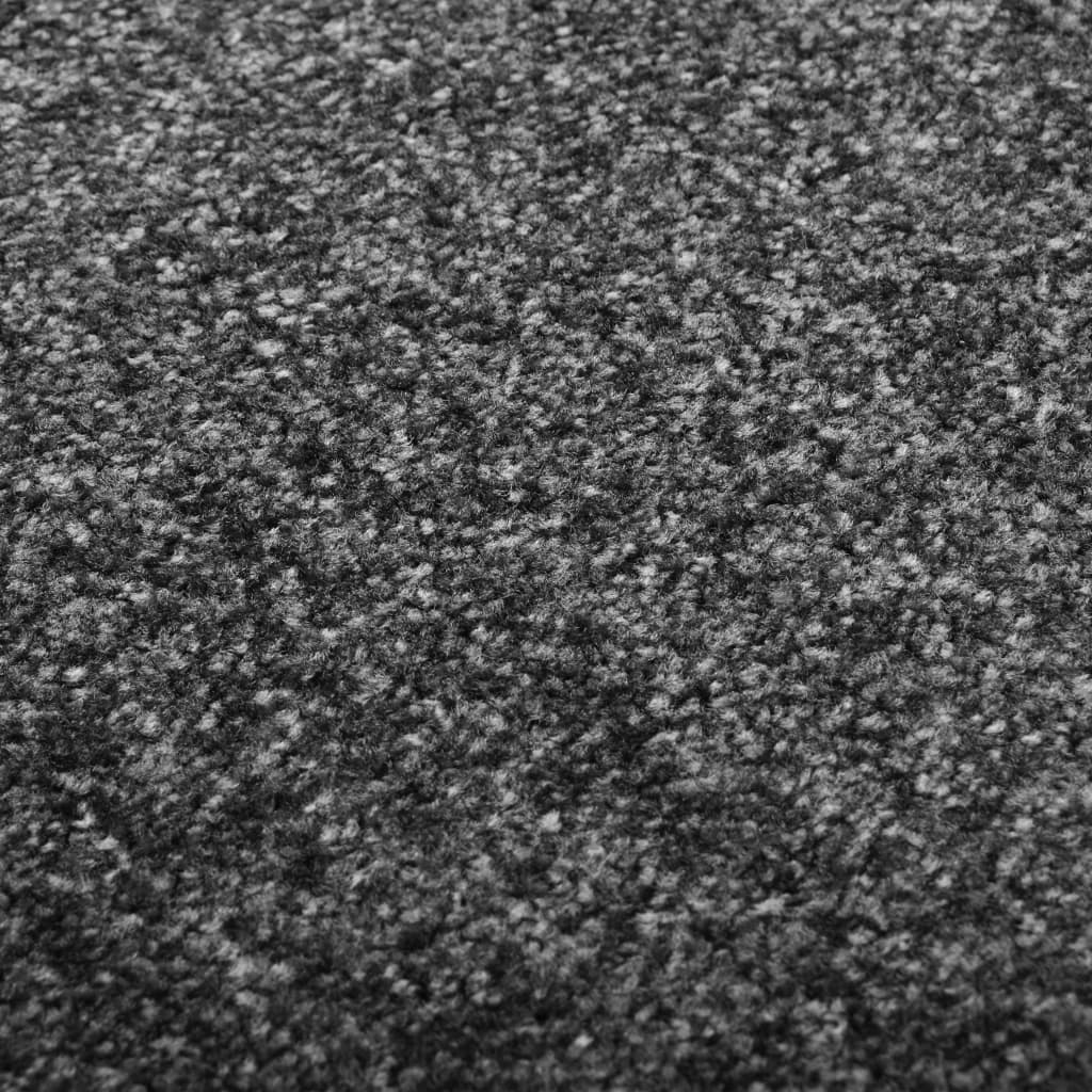 Deurmat wasbaar 60x90 cm antraciet
