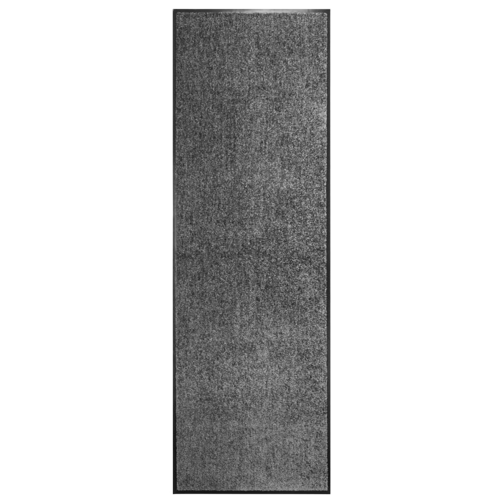 Deurmat wasbaar 60x180 cm antraciet