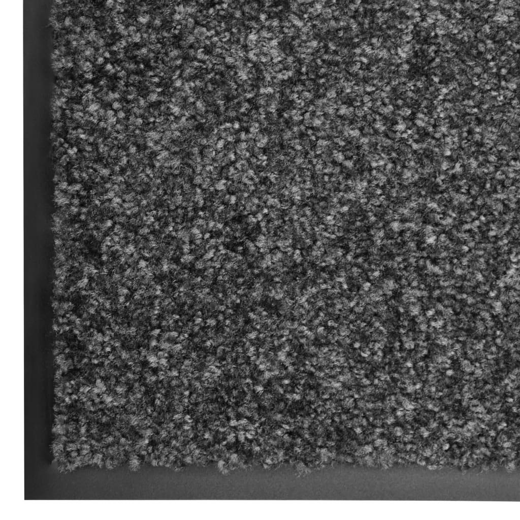 Deurmat wasbaar 60x180 cm antraciet