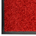Deurmat wasbaar 40x60 cm rood