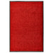 Deurmat wasbaar 60x90 cm rood