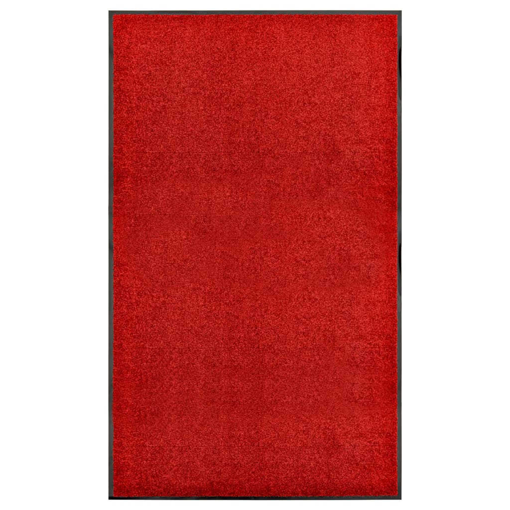 Deurmat wasbaar 90x150 cm rood