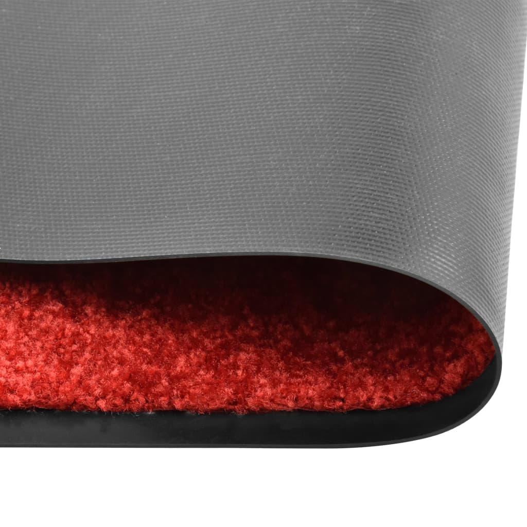 Deurmat wasbaar 120x180 cm rood