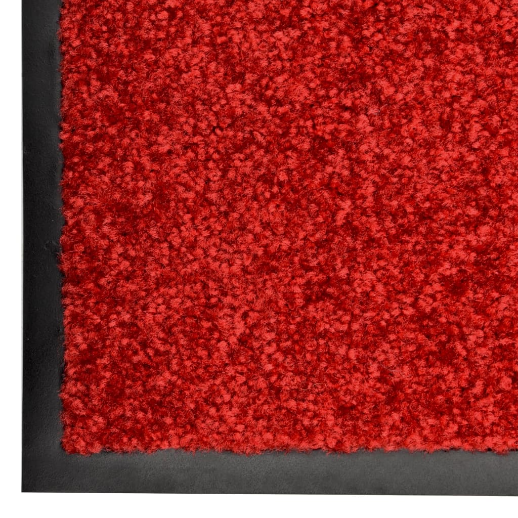 Deurmat wasbaar 120x180 cm rood