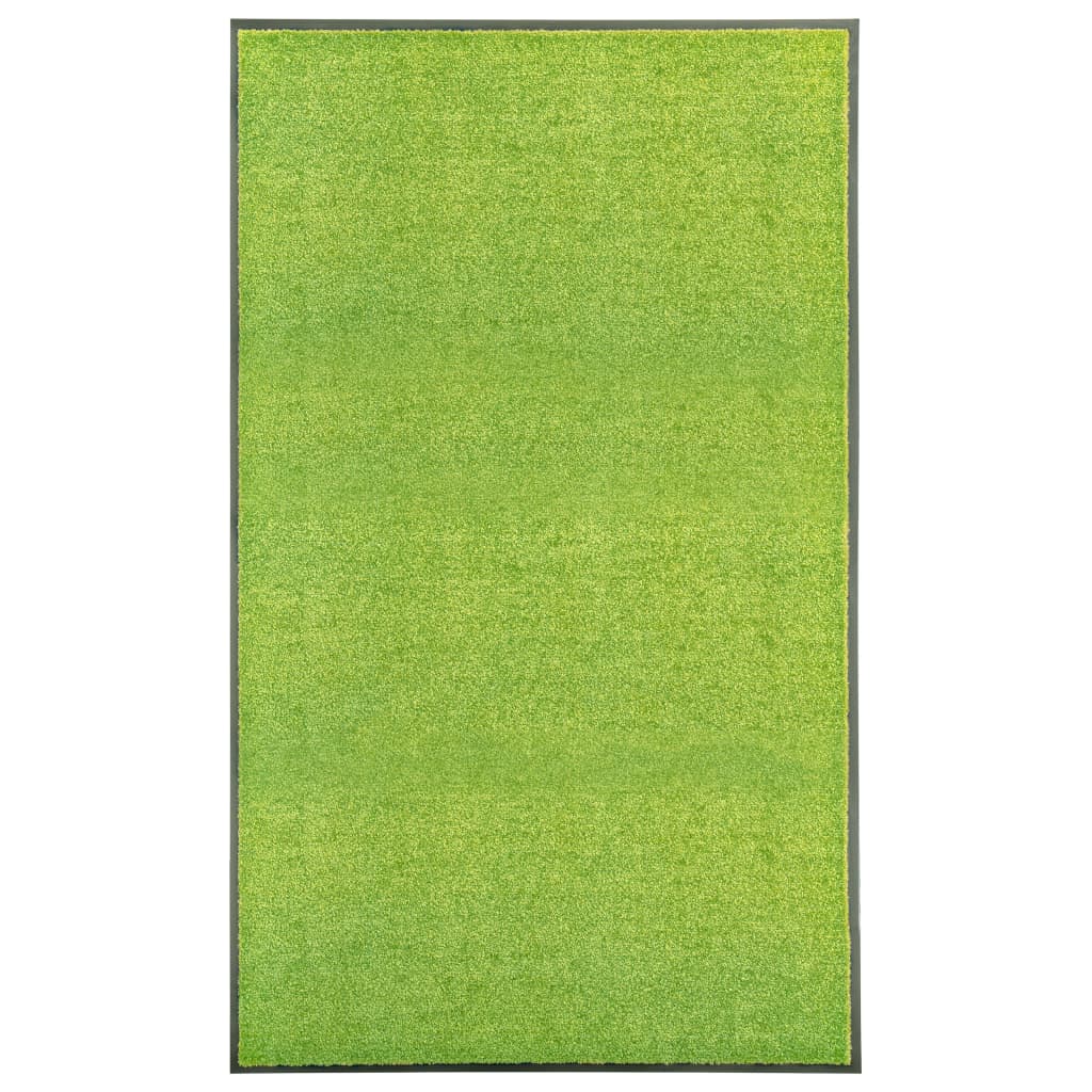 Deurmat wasbaar 90x150 cm groen