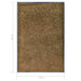 Deurmat wasbaar 60x90 cm bruin