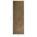 Deurmat wasbaar 60x180 cm bruin