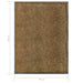Deurmat wasbaar 90x120 cm bruin