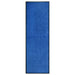 Deurmat wasbaar 60x180 cm blauw