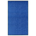 Deurmat wasbaar 90x150 cm blauw