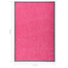 Deurmat wasbaar 60x90 cm roze