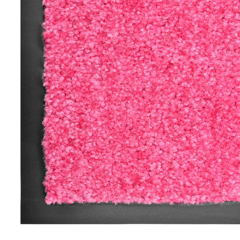 Deurmat wasbaar 90x150 cm roze