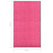 Deurmat wasbaar 90x150 cm roze