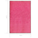 Deurmat wasbaar 120x180 cm roze