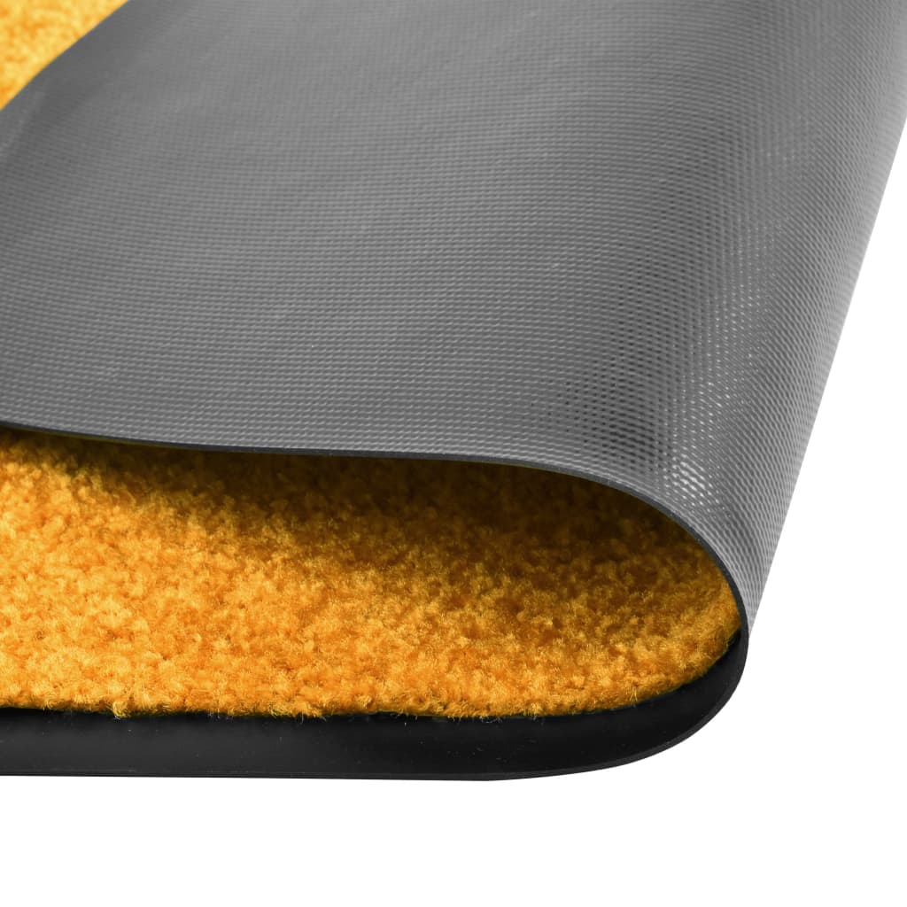 Deurmat wasbaar 40x60 cm oranje