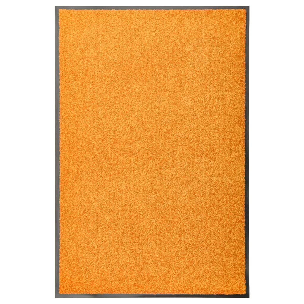 Deurmat wasbaar 60x90 cm oranje