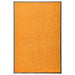 Deurmat wasbaar 60x90 cm oranje