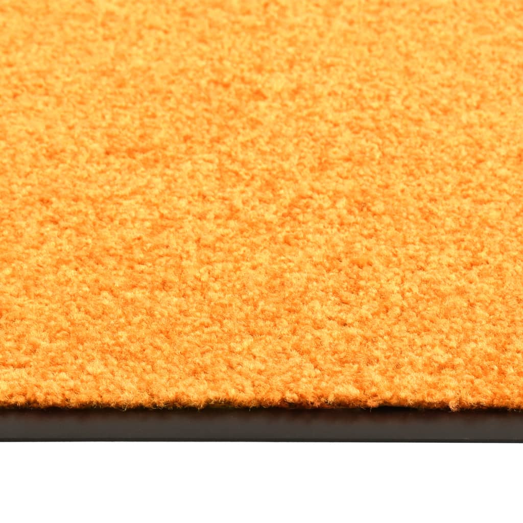 Deurmat wasbaar 60x180 cm oranje
