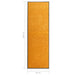 Deurmat wasbaar 60x180 cm oranje