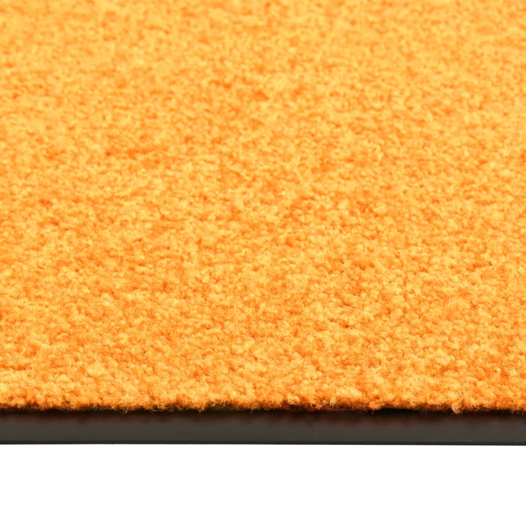 Deurmat wasbaar 90x120 cm oranje