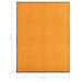 Deurmat wasbaar 90x120 cm oranje