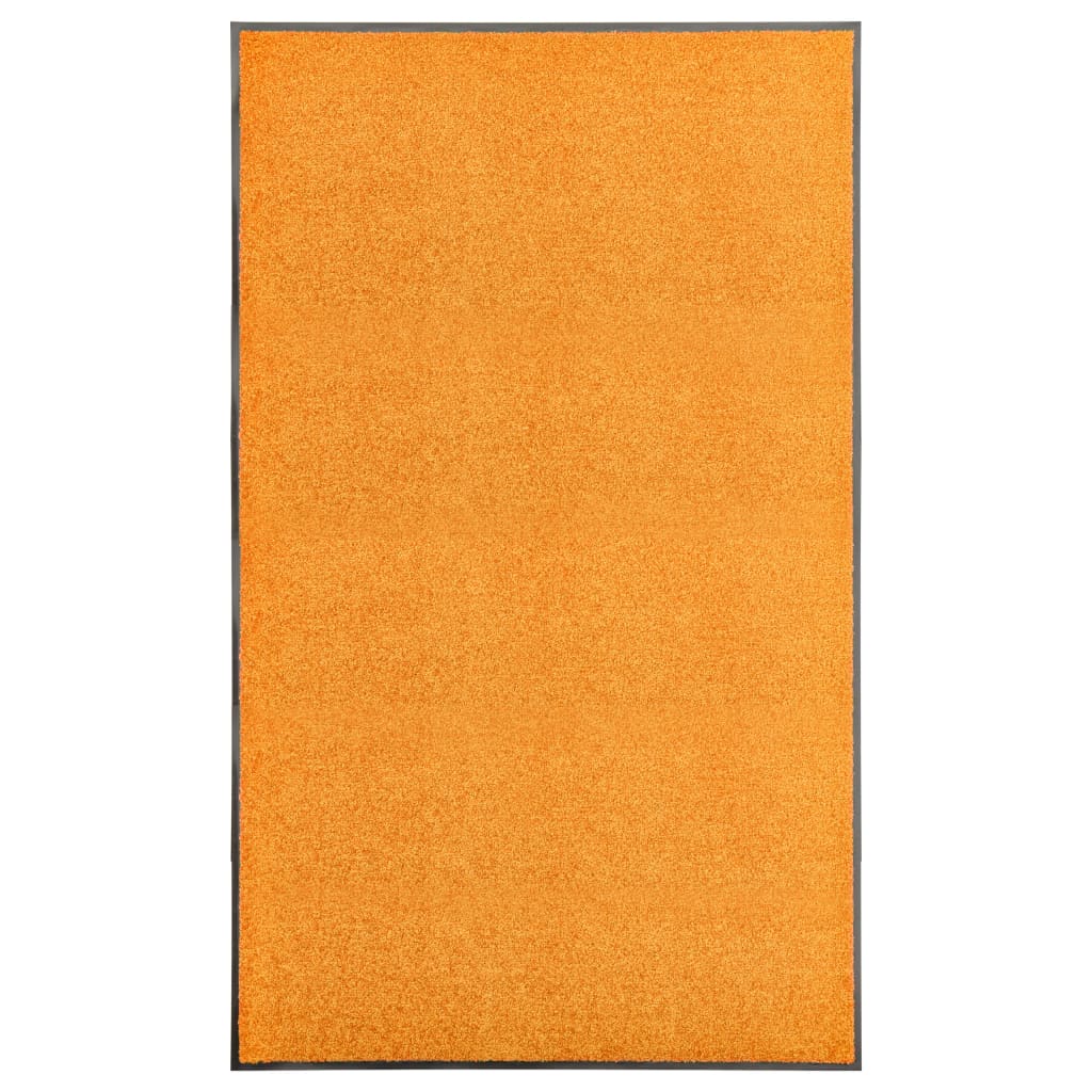 Deurmat wasbaar 90x150 cm oranje