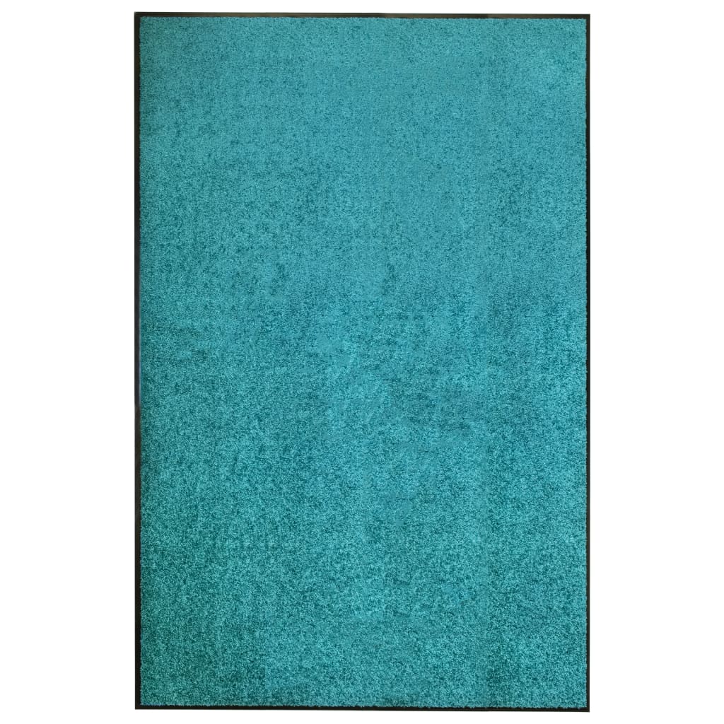 Deurmat wasbaar 120x180 cm cyaan