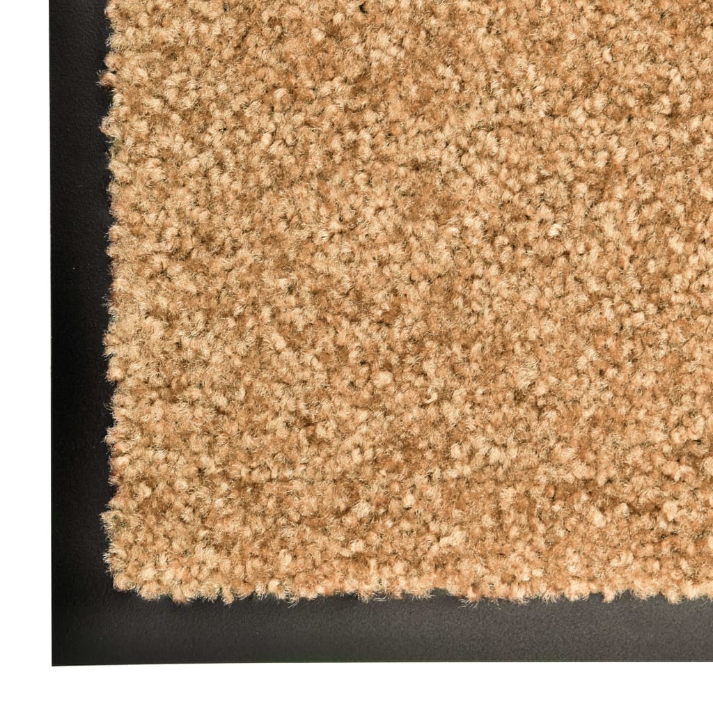 Deurmat wasbaar 40x60 cm crème