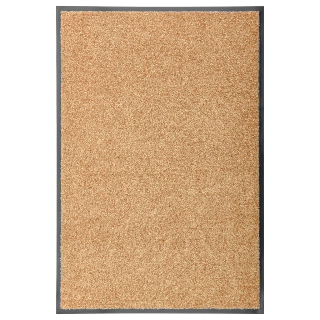 Deurmat wasbaar 60x90 cm crème