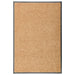 Deurmat wasbaar 60x90 cm crème