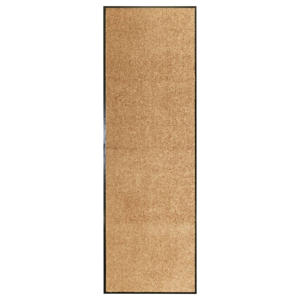 Deurmat wasbaar 60x180 cm crème