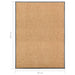 Deurmat wasbaar 90x120 cm crème