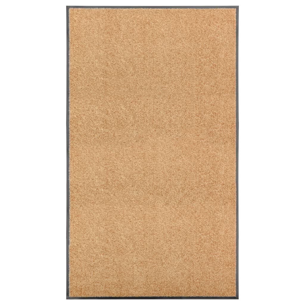 Deurmat wasbaar 90x150 cm crème