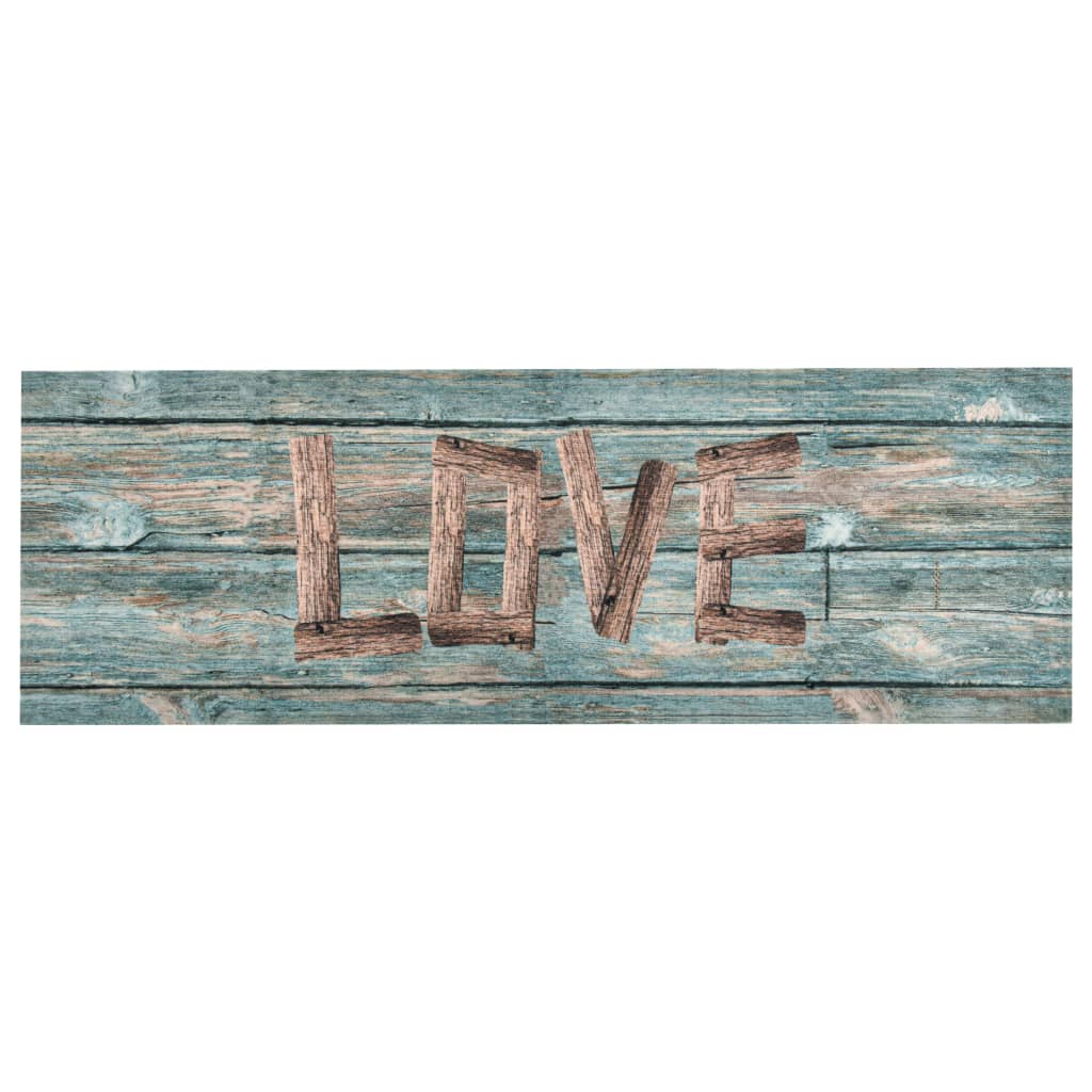 Keukenmat wasbaar Love 60x180 cm