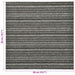 Tapijt 20 st Gestreept Antraciet 50 x 50 cm 100% Polypropyleen