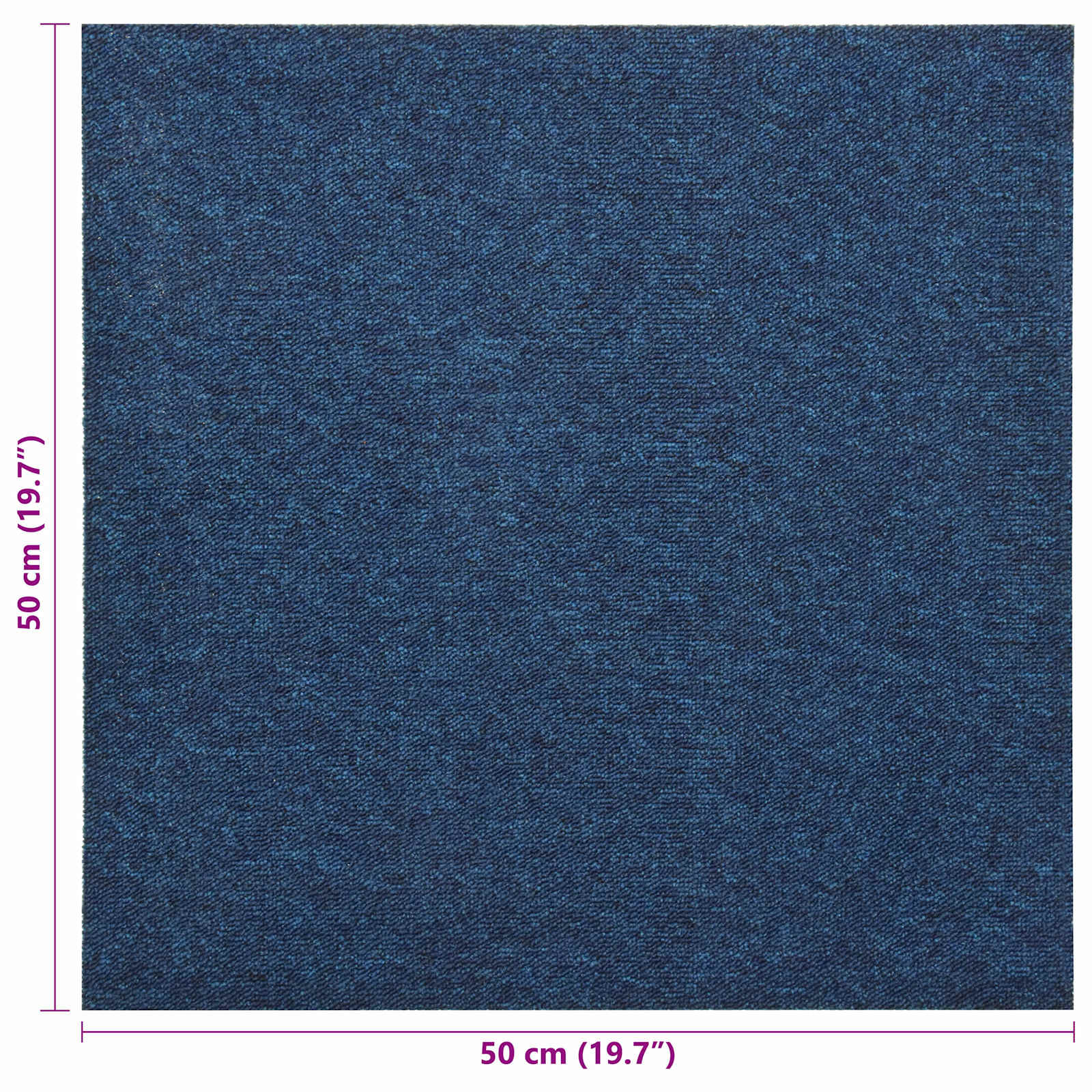 Tapijt 20 st Donkerblauw 50 x 50 cm 100% Polypropyleen