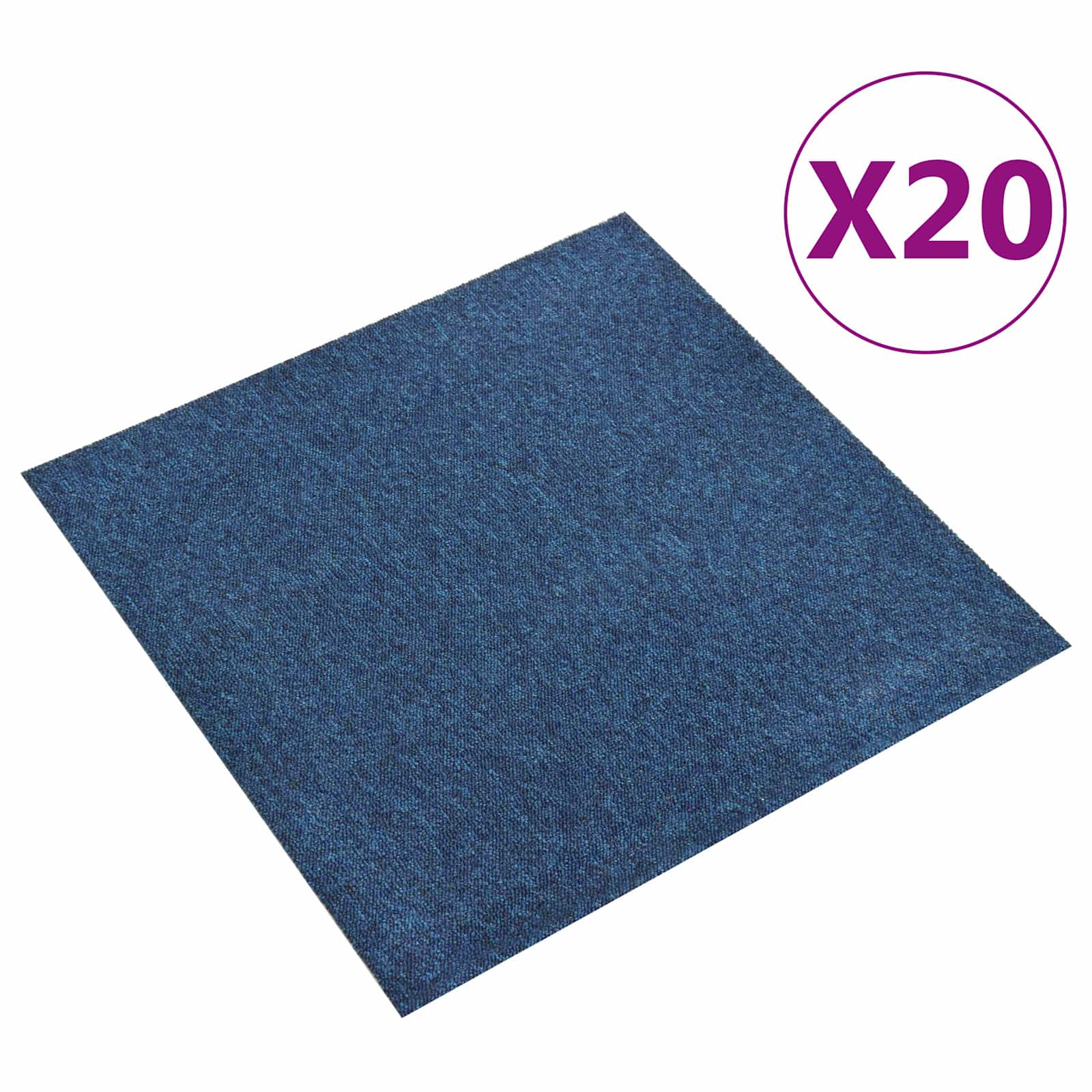 Tapijt 20 st Donkerblauw 50 x 50 cm 100% Polypropyleen